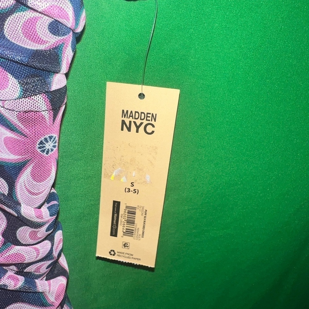 NWT Madden NYC Floral Ruched Dress size Small - Picture 6 of 7